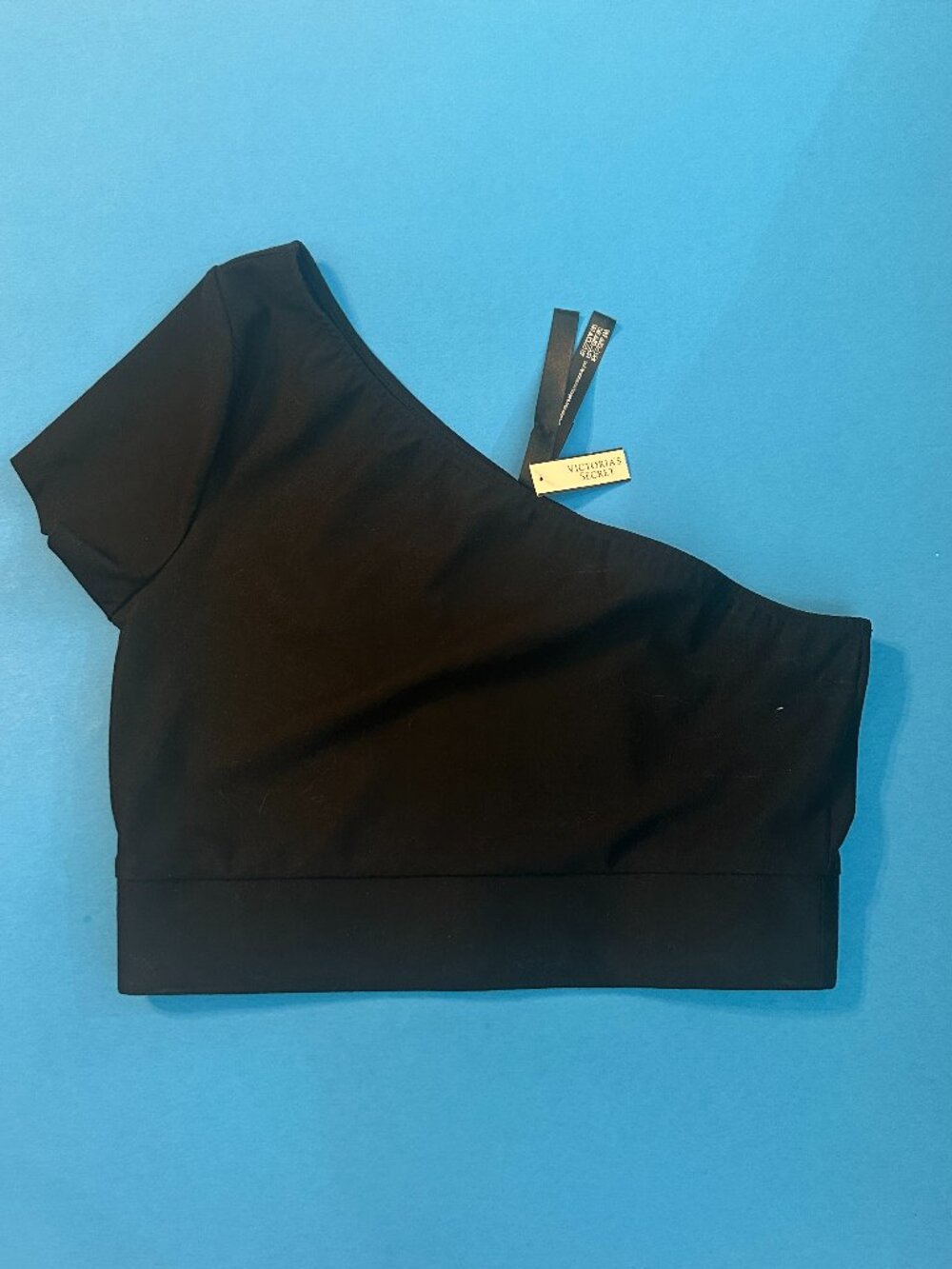 Victoria’s Sport One-Shoulder Sleeved Crop Top - Size Small NWT